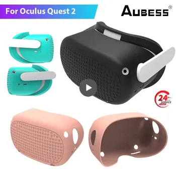 1/2 BUC Caz Pentru Oculus Quest 2 set de Căști VR Acopere Capul Ochelari Inteligente Anti-Zgârieturi Pentru Oculus Quest 2 Accesorii din Silicon de Caz
