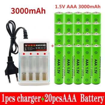 100% Nou 1.5 V AAA Baterie de 3000mAh baterie Reîncărcabilă BatteryRechargeable + Incarcator Mp3 Reloj de Control Remoto jucarii Electrice radio, DVD