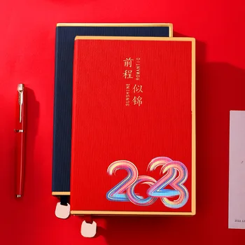 2023 agenda Personalizate de Afaceri Notebook Auto-Disciplina Pumn Plan Calendaristic, în Cutie de Cadou din Piele Moale Notepad planificator de buget