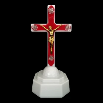 2024 Noi cu LED-uri Lumina lui Hristos Isus, Lcon Acasă Cruce Biserica se Roagă Ornamente Biserica Suveniruri