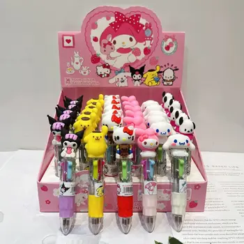 36buc/cutie Sanrio 4-culoare Pix Melodie Cinnamoroll Kuromi Hello Kitty Pix Papetărie en-Gros