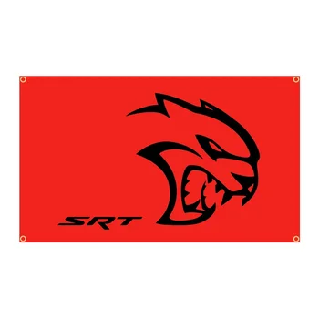 3X5Ft SRT Hellcat Demon Dodge Challenger Masina de Curse Pavilion Banner -Ft Steaguri Decor,pavilion Decor Banner Flag Banner