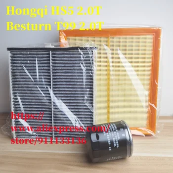 3pcs/set Set de filtre pentru 19 Hongqi HS5 2.0 T, Besturn T99 2.0 T Aer,Ulei,Filtru de Cabină