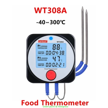 5PCS WT308A Inteligent Termometru Alimentar BT Termometru de Carne Cu Comunicare Prin Bluetooth cu Alarmă Lumina Comutator Unitate Pentru Gatit