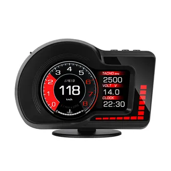 8 Culori de Testare Accelerată Vitezometru RPM Ecartament 6 Funcții de Alarmă Auto Head Up Display OBD GPS Sistem Dual F15 HUD