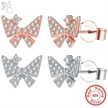 925 Sterling Silver Butterfly Știfturi de Cercei pentru Fete Femei Drăguț Mici Știfturi de Ureche Helix Cartilaj Piercing Cercei Bijuterii de Lux