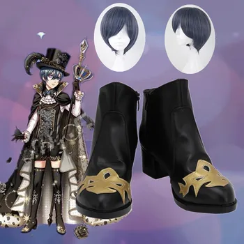 Anime Cosplay Pantofi Black Butler Ciel Phantomhive Cizme pantofi pentru adulți Cosplay Costum Accesorii Cosplay femei barbati Cizme