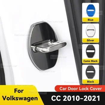 Auto Door Lock Decor Capacul de Protecție Steaguri cu Emblema Caz de Oțel Inoxidabil Pentru Volkswagen CC 2010-2021 Accesorii Auto