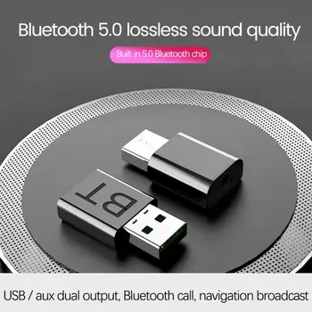Bluetooth 5.0 Transmițător Receptor 5.0 + EDR Transmite/Primi Două-in-one Bluetooth 5.0 Adaptor USB 3.5 mm AUX Adaptor de Mașină TV