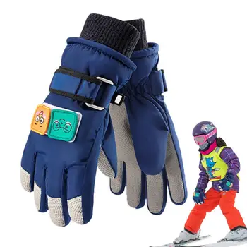 Copiii De Schi De Iarnă Mănuși Impermeabile Îngroșa Mănuși Cu Un Deget Zapada Snowboard Copii Mănuși Pentru Fete Baieti Ține Degetul Cald