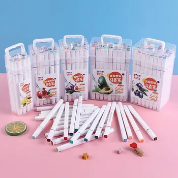 Culori Markere Pixuri Set Manga Evidențiere coreean Papetărie Desen Școală de Artă Pentru artă Artist consumabile set markere