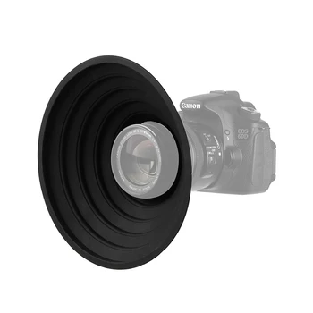 DSLR SLR Silicon Lens Hood Anti-Sticlă Anti-Reflexie Silicon Pliabil Capac Moale 50mm-90mm