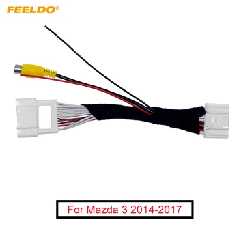 FEELDO Parcare Spate Camera Video Plug Cablu Convertor Pentru Mazda 3 Audio Capul Unități Ham de Sârmă Cu Sârmă de Parcare