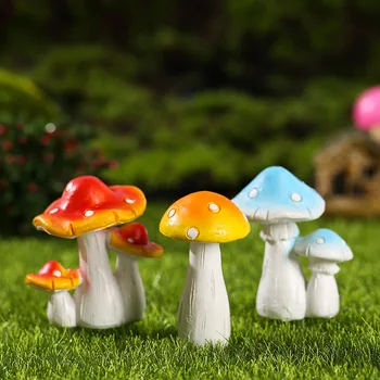 Figurine in Miniatura Simulat Ciuperci Ghivece cu Plante Micro Peisaj Ornamente Pentru Casa si Decoratiuni DIY, Grădinărit, Accesorii