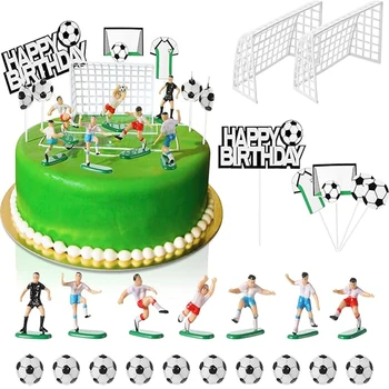 Fotbal Tort Fân Băiat De Fotbal Tort Decorative Echipa De Fotbal Happy Birthday Party Decor Temă De Sport De Aprovizionare Partid Decoratiuni