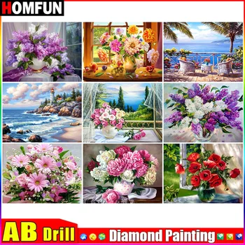 HOMFUN AB 5D DIY Diamant Pictura 