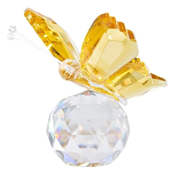 H&D Handmade Fluture Cristal De Sticlă, Figurine De Animale Miniaturi De Artizanat, Cadouri De Nunta Pentru Oaspeții Acasă Decorare Accesorii