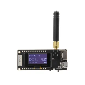 LILYGO Paxcounter LoRa V2.1_1.6.1 ESP32 433/868/915MHZ 0.96 Inch OLED Card SD Wireless Module de Dezvoltare Controler de Bord