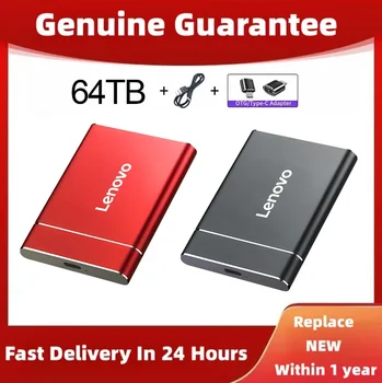 Lenovo 64TB USB 3.1 interfața Hard Disk Portabil SSD 16TB Hard Disk Extern Mobil Solid state Drive de Mare Viteză Unitate de Stocare