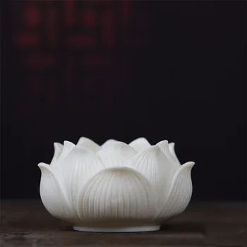 Lotus Platforma Mat Pentru Zen Buddha Statuie Arzător De Tămâie Ghiveci Rafturi Decor Acasă Organice Fildeș De Sculptură În Fructe De Lotus Bază