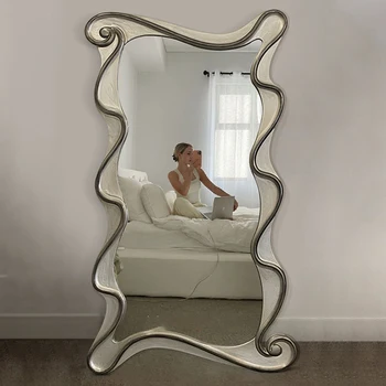 Mare Vintage Decorative Oglindă Corp Plin Neregulate Conceput Dormitor Modern Oglindă în Picioare Specchio Acasă Decor Camera de zi YY50JZ