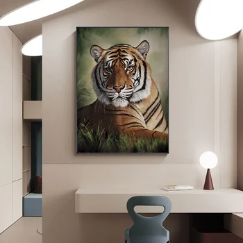 Moderne A Naturii Animal Tigru Poster De Perete De Artă Decorativă De Imprimare Pentru Living Decor Acasă