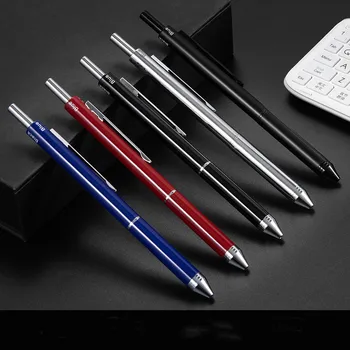 Negru Rosu Albastru Culoare Pix Și Creion Mecanic 4 in 1 Multi-Funcție Pen