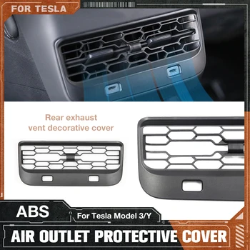Noul Magazin Modificări Interioare Pentru Tesla Model 3/Y De Aer Din Spate De Evacuare Garnitura Capac Accesorii Ușor De Instalare Capac De Protecție