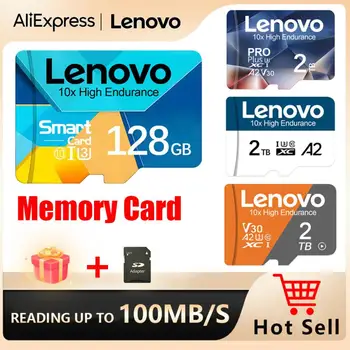Original Lenovo Flash Card de Memorie Micro TF/SD Card de 128GB Capacitate Mare SD Card de Clasa 10 de Mare Viteză SD Card Pentru PC-ul/telefonul/Camera