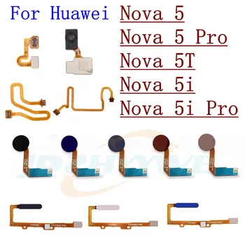 Original, Senzor de Amprentă Scanner Pentru Huawei Nova 5T 5 Pro 5i Pro Touch ID Conecta Butonul Home Extensie Cablu Flex Parte