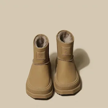 Pantofi de Designer pentru Femei 2023 Moda Strazii Talpă Groasă Femei Cizme Groase de Pluș Cald Cizme de Zapada Non-alunecare Papuceii Botas De Mujer