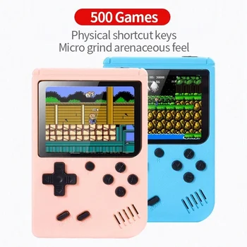 Retro Portabil Mini Handheld Consola de jocuri Video de 8 Biți 2.4 Inch Color LCD Color Copii Joc de Jucător Construit în 500 de Jocuri