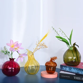 Rodie Vaze Sticla Decor Acasă Vaza Fructe Vaza Decor Camera Creative Decor Fructe Cachepot Acasă Decor Vaza De Flori