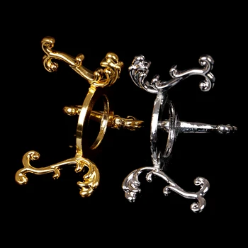 Stil European Metal placat cu Aur de Afișare Piatră prețioasă Ou Bază de Sprijin glob de Cristal Stand Birou Ornament