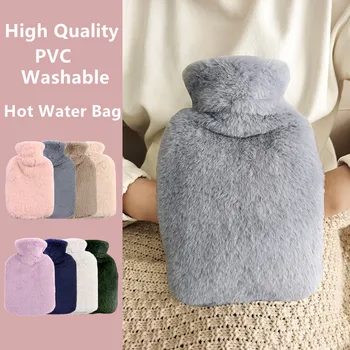 Tricotate de Iepure Moale Confortabil Acoperi Reutilizabile Iarna Cald Căldură de Mână PVC Sticla cu Apa Fierbinte Sac