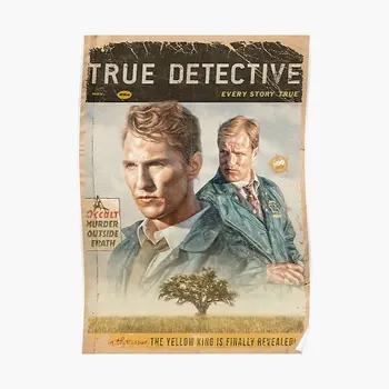 True Detective Sezonul 1 Poster Mural Camera Vintage Decor Decor Acasă Imagine Pictură Modernă De Imprimare Perete Amuzant Nici Un Cadru