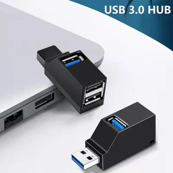USB 3.0 /2.0 HUB Adaptor Extender Mini Splitter 3 Porturi de Mare Viteza U Disc Reader pentru PC, Laptop Macbook Accesorii de Telefon Mobil