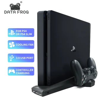 Ventilator de răcire Joystick-ul Responsabil Pentru PS4 PS4 Slim Pro Joc Stand Vertical Cu Dual Controller Încărcător Stație Pentru Sony Playstation 4