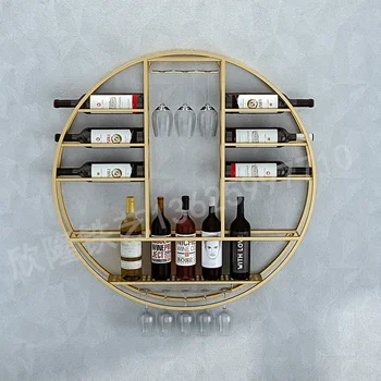 Vin Rack Metalic vitrina Living Rafturi Dulapuri de Bucatarie Frigider Vin Wein Regal Vin Mobilier Bar GGY