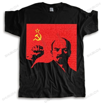 Vladimir Lenin Tricou Barbati din Bumbac Sovietice URSS CCCP Tricou Rusia Comunismul, Socialismul, Marxismul Tee Scurt-Maneca Urban tricou Cadou