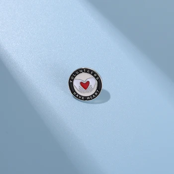 Voluntari Email Ace Personalizate Mini Rotund Broșe Rever Insigne bun la suflet Bijuterii Cadouri pentru Copii buni Prieteni