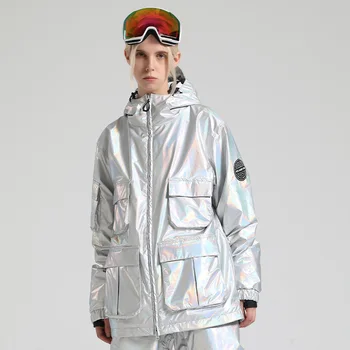 Windproof cu Capișon Jachete de Schi pentru Bărbați și Femei, în aer liber Straturi de Zăpadă, Sport Incalzite Jachete, de sex Masculin de Schi-uzura, Doamna Snowboard Pânză
