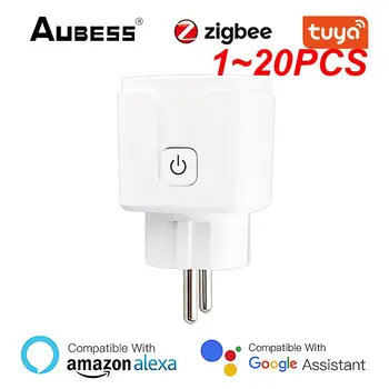 Zifbee 20/16A UE Smart Plug Tuya Priza de Putere de la Distanță de Control Vocal Pentru Alexa Yandex Alice Acasă Inteligente de Viață